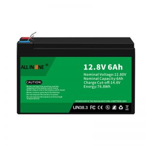 12,8V 6Ah Батерија за полнење LiFePO4 Оловна киселина замени литиум-јонска батерија 12V 6Ah