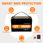 LiFePO4 Батерија за складирање на соларна енергија 12V 100Ah