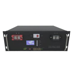 6000 циклуси 48V 100Ah 5Kwh RS48 LiFePo4 соларна батерија со 5U кабинет