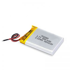 Кина на големо на големо 3.7V 600Mah 650Mah мини ли-полимер литиумски батерии батерии на полнење