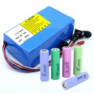 Литиумска батерија 18650 48V 12AH 48V 500W Електрична батерија за велосипеди со BMS